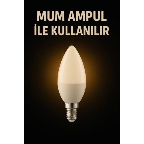 Festa Hareketli Dekoratif Beyaz Modern Iç Mekan Masa Lambası (GÜNIŞIĞI LED AMPUL DAHİLDİR!!!)