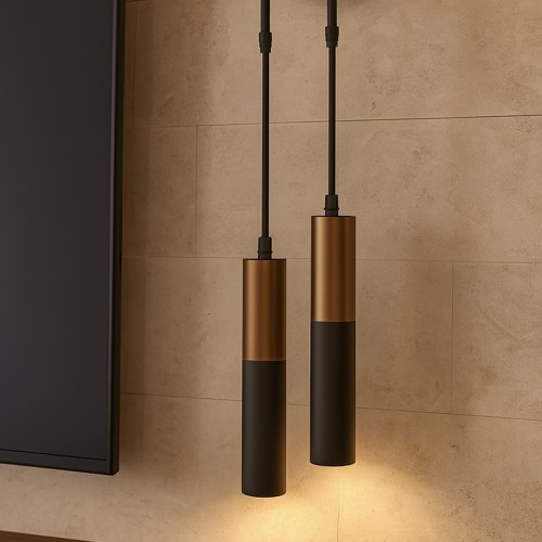 Arya 2'li Dekoratif  Siyah & Eskitme Kaplama Modern Duvar Aplik (GÜN IŞIĞI LED AMPULLER DAHİLDİR...)