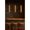 BALİ  DEKORATİF AHŞAP TAVAN SARKIT TEKLİ (GÜNIŞIĞI AMPUL DAHİLDİR.)