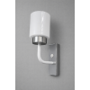 Beta Dekoratif Anahtarlı Beyaz & Krom Metal Modern Duvar Aplik (GÜNIŞIĞI LED AMPUL DAHİLDİR!!!)