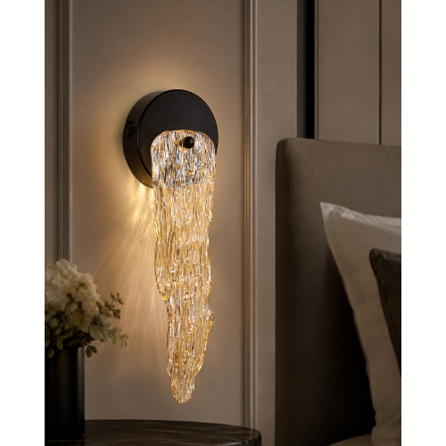 Iceberg Dekoratif Bal Camlı Duvar Aplik Modern Iç Mekan (G9 LED AMPUL DAHİLDİR!!!)