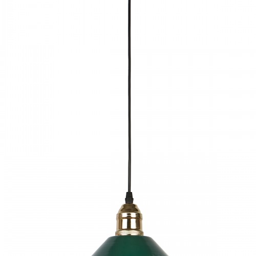 Kleps Tekli Dekoratif Yeşil(RAL 6005) & Gold Metal Modern Tavan Sarkıt İç Mekan