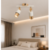 Lotus 2'li Dekoratif Gold Kaplama & Krem Modern Avize & Aplik (GÜNIŞIĞI LED AMPULLER DAHİLDİR...)