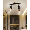 Lotus 2'li Dekoratif Gold Kaplama & Siyah Modern Avize & Aplik (GÜNIŞIĞI LED AMPULLER DAHİLDİR...)