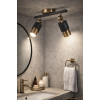 Lotus 2'li Dekoratif Eskitme Kaplama & Siyah Modern Avize & Aplik (GÜNIŞIĞI LED AMPULLER DAHİLDİR...)
