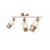 Lotus 3'lü Dekoratif Gold Kaplama & Krem Modern Avize & Aplik (GÜNIŞIĞI LED AMPULLER DAHİLDİR...)