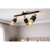 Lotus 3'lü Dekoratif Gold Kaplama & Siyah Modern Avize & Aplik (GÜNIŞIĞI LED AMPULLER DAHİLDİR...)
