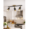 Lotus 3'lü Dekoratif Eskitme Kaplama & Siyah Modern Avize & Aplik (GÜNIŞIĞI LED AMPULLER DAHİLDİR...)