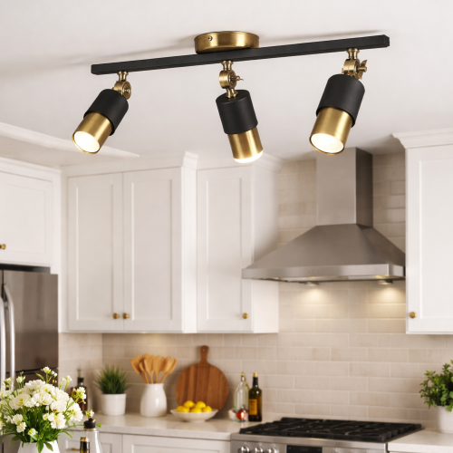 Lotus 3'lü Dekoratif Eskitme Kaplama & Siyah Modern Avize & Aplik (GÜNIŞIĞI LED AMPULLER DAHİLDİR...)