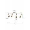 Lotus 4'lü Dekoratif Eskitme Kaplama & Krem Modern Avize & Aplik (GÜNIŞIĞI LED AMPULLER DAHİLDİR...)