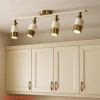 Lotus 4'lü Dekoratif Eskitme Kaplama & Krem Modern Avize & Aplik (GÜNIŞIĞI LED AMPULLER DAHİLDİR...)