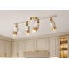Lotus 4'lü Dekoratif Gold Kaplama & Krem Modern Avize & Aplik (GÜNIŞIĞI LED AMPULLER DAHİLDİR...)