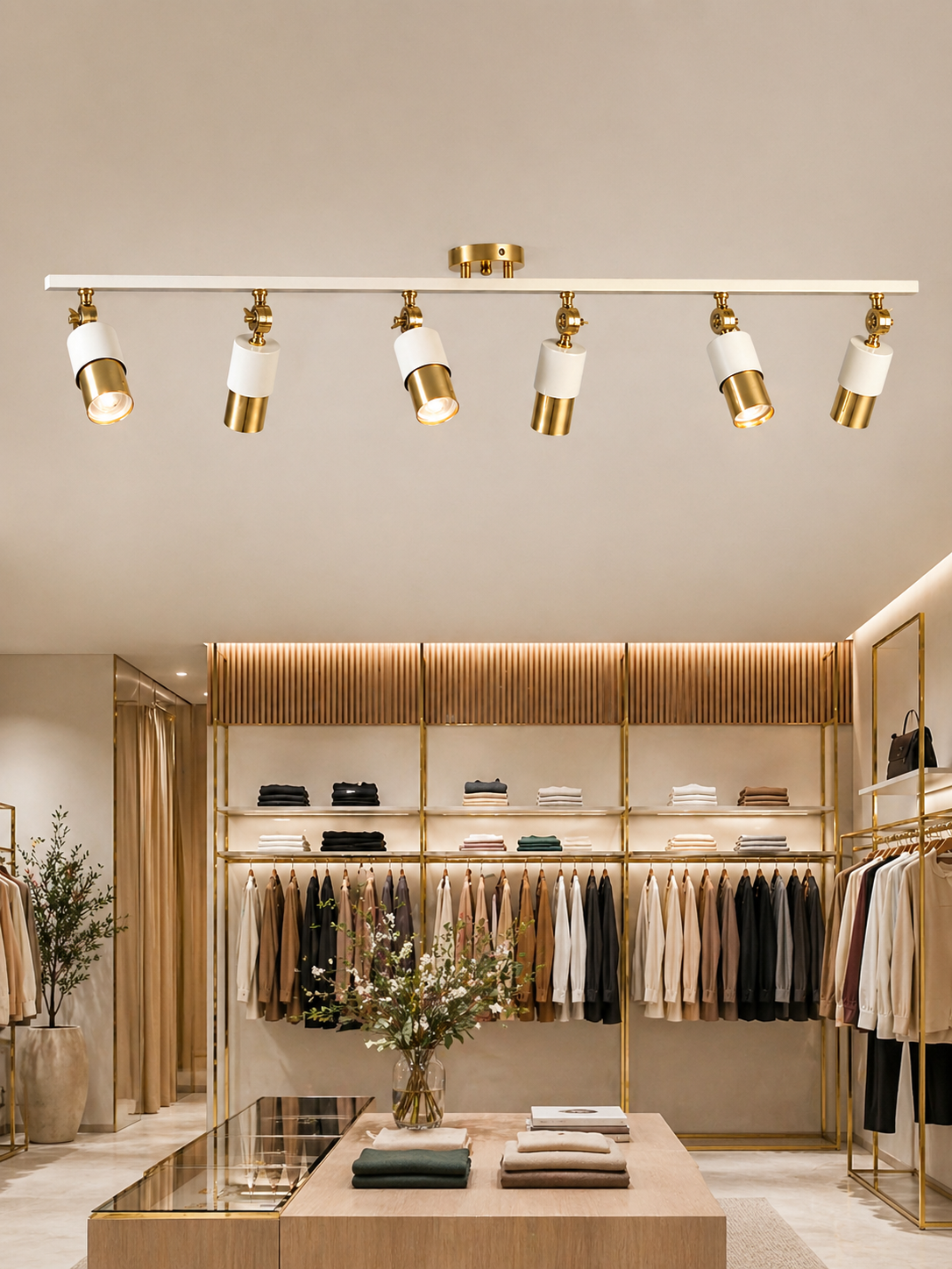 Lotus 6'lı Dekoratif Gold Kaplama & Krem Modern Avize & Aplik (GÜNIŞIĞI LED AMPULLER DAHİLDİR...)