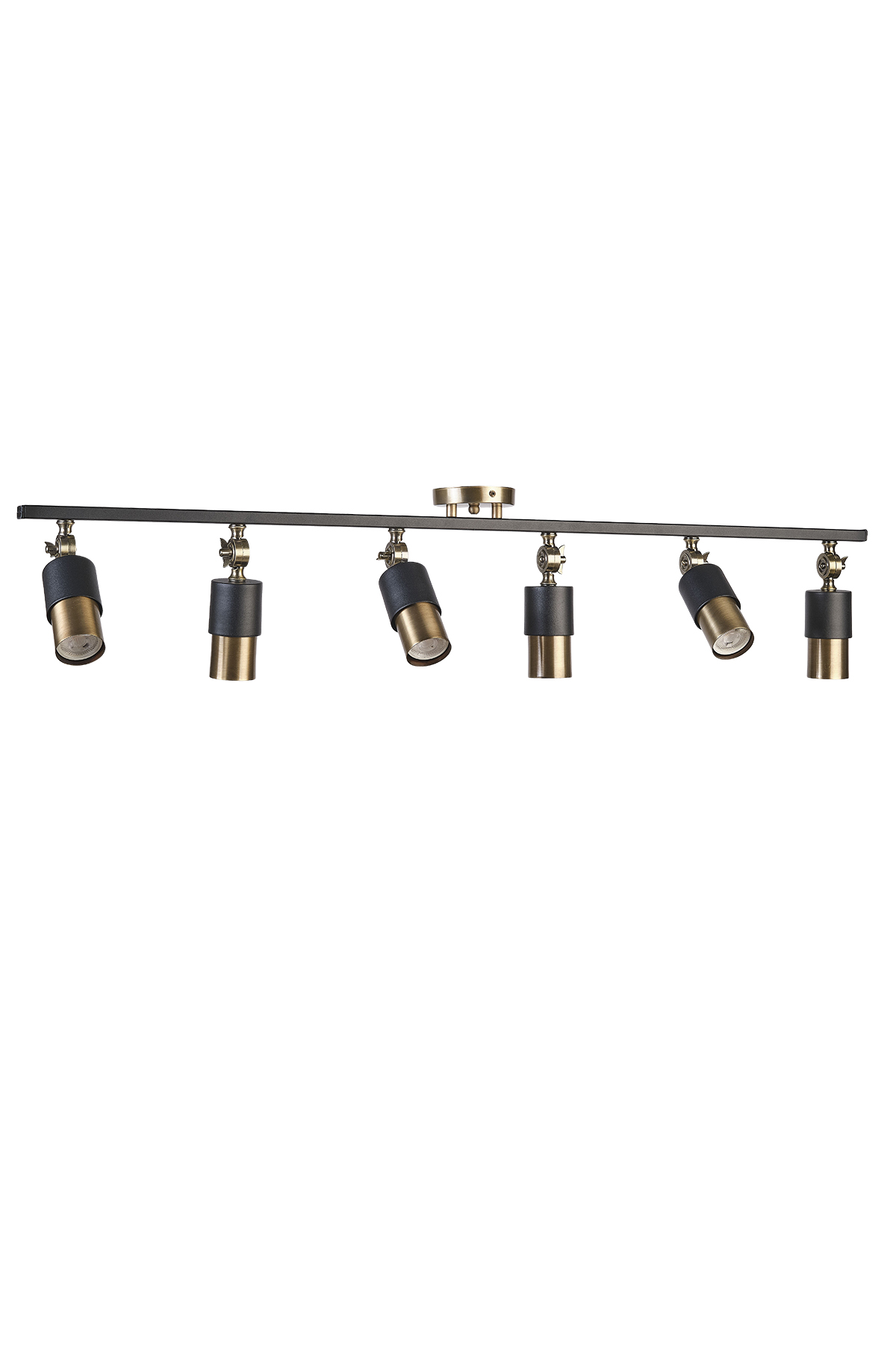 Lotus 6'lı Dekoratif Eskitme Kaplama & Siyah Modern Avize & Aplik (GÜNIŞIĞI LED AMPULLER DAHİLDİR...)