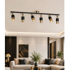 Lotus 6'lı Dekoratif Gold Kaplama & Siyah Modern Avize & Aplik (GÜNIŞIĞI LED AMPULLER DAHİLDİR...)