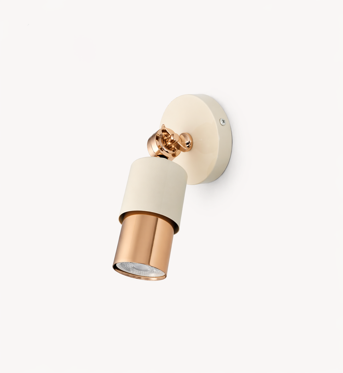 Lotus Tekli Dekoratif Gold Kaplama & Krem Hareketli Duvar Aplik (GÜNIŞIĞI LED AMPUL DAHİLDİR...)