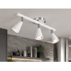 Merlin 3'lü Dekoratif Hareketli Beyaz & Krom Modern Metal Avize İç Mekan (GÜNIŞIĞI LED AMPULLER DAHİLDİR...)