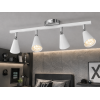Merlin 4'lü Dekoratif Hareketli Beyaz & Krom Modern Metal Avize İç Mekan (GÜNIŞIĞI LED AMPULLER DAHİLDİR...)