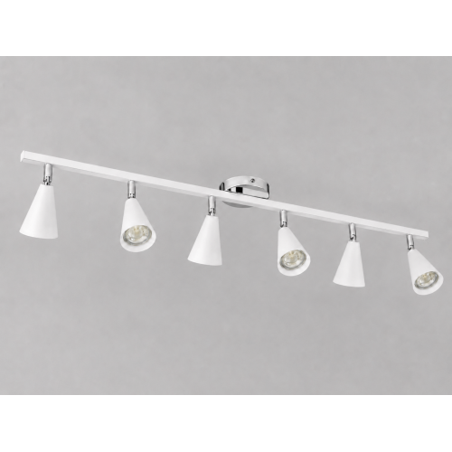Merlin 6'lı Dekoratif Hareketli Beyaz & Krom Modern Metal Avize İç Mekan (GÜNIŞIĞI LED AMPULLER DAHİLDİR...)