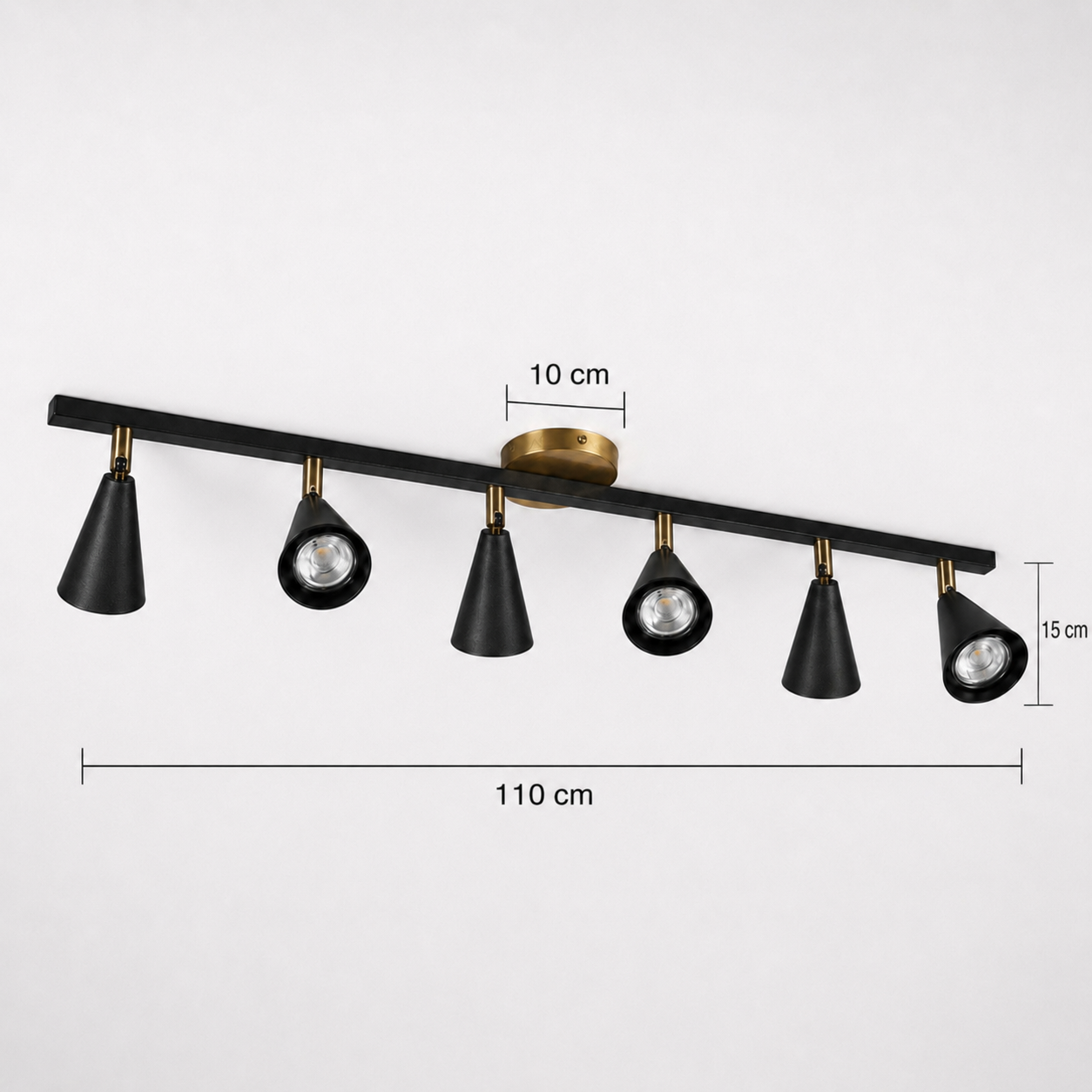 Merlin 6'lı Dekoratif Hareketli Siyah & Eskitme Modern Metal Avize İç Mekan (GÜNIŞIĞI LED AMPULLER DAHİLDİR...)