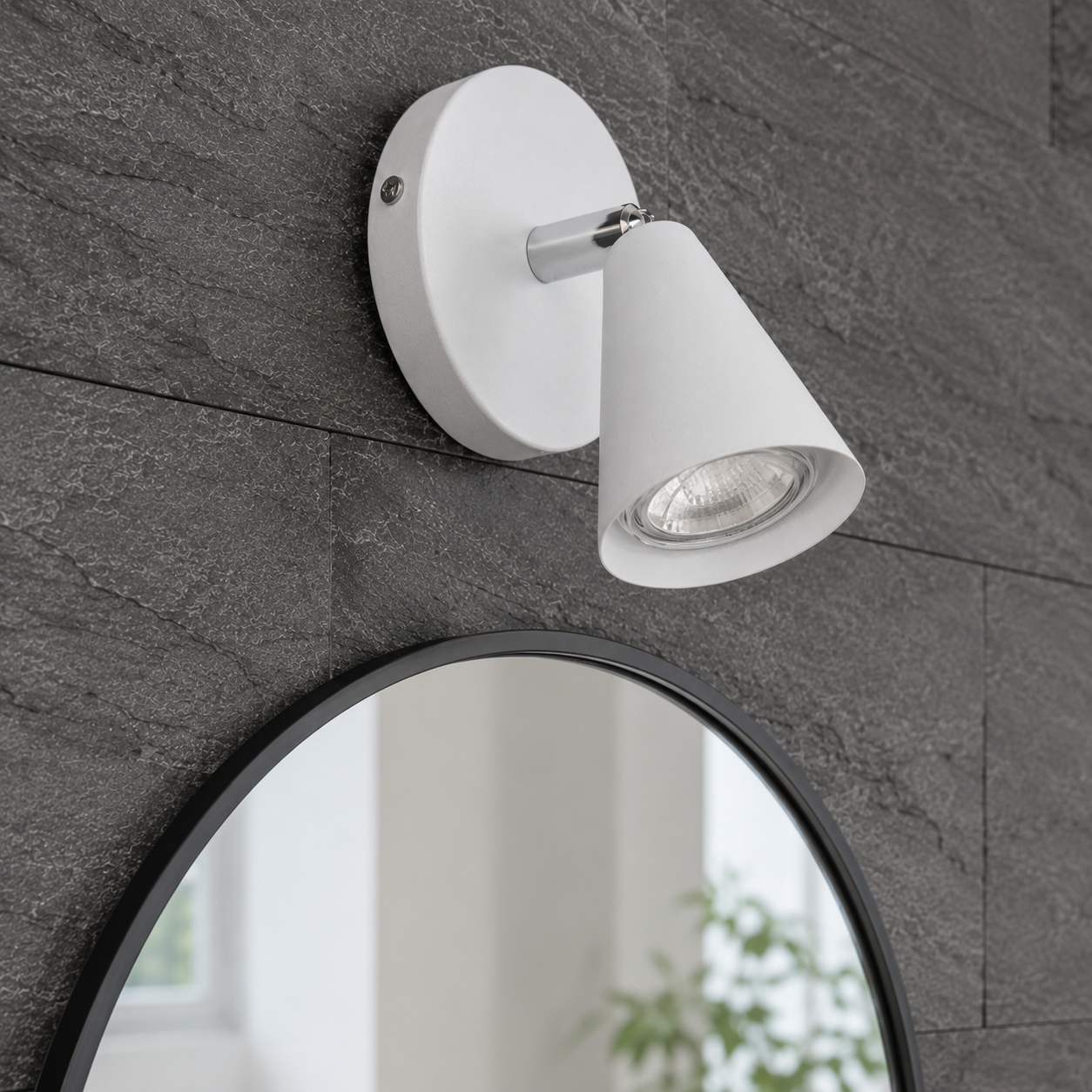 Merlin Dekoratif Hareketli Beyaz & Krom Modern Metal Duvar Aplik İç Mekan (GÜNIŞIĞI LED AMPUL DAHİLDİR...)