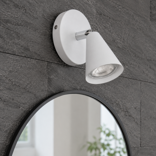 Merlin Dekoratif Hareketli Beyaz & Krom Modern Metal Duvar Aplik İç Mekan (GÜNIŞIĞI LED AMPUL DAHİLDİR...)
