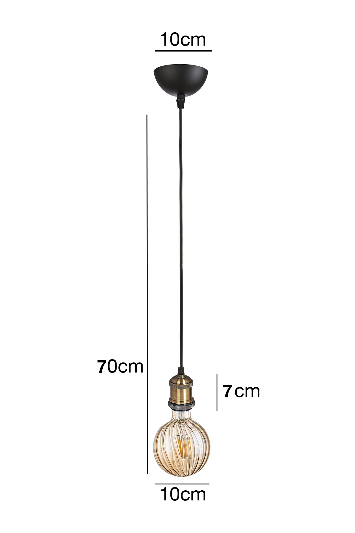 Point Dekoratif İthal Duy Kılıflı Tekli Sarkıt Avize Modern Iç Mekan (RUSTİK LED AMPUL DAHİLDİR!!!)