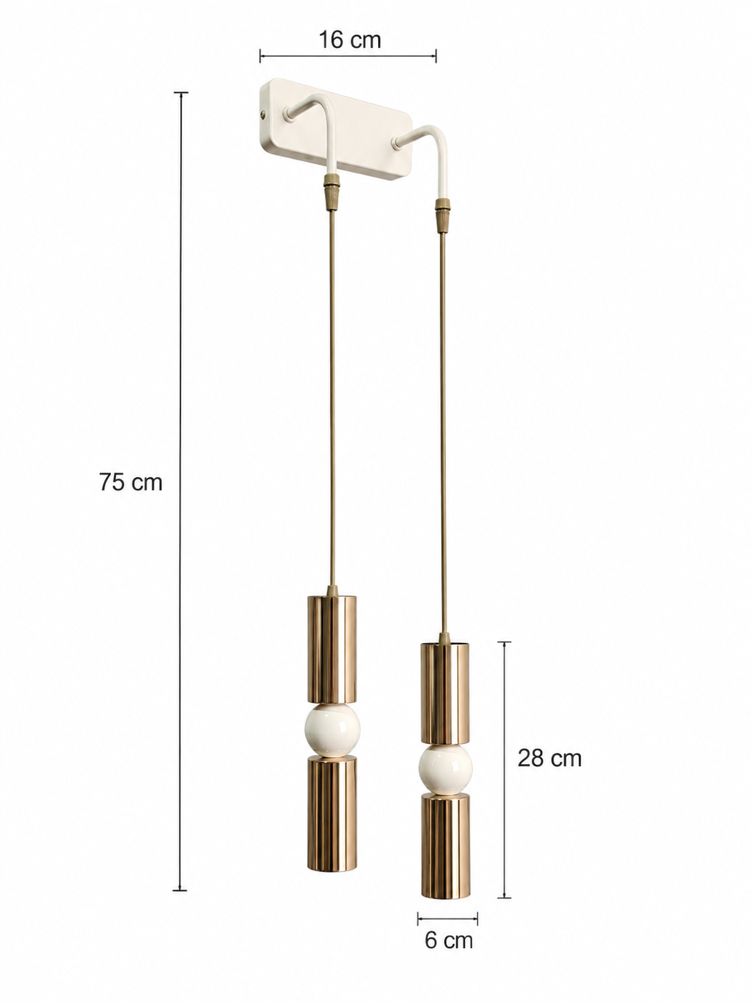 Petra 2'li Dekoratif Krem & Gold Kaplama Modern Duvar Aplik İç Mekan (GÜN IŞIĞI LED AMPULLER DAHİLDİR!!!)