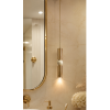 Petra Dekoratif Krem & Gold Modern Tavan Sarkıt Tekli Avize İç Mekan (GÜN IŞIĞI LED AMPUL DAHİLDİR...)