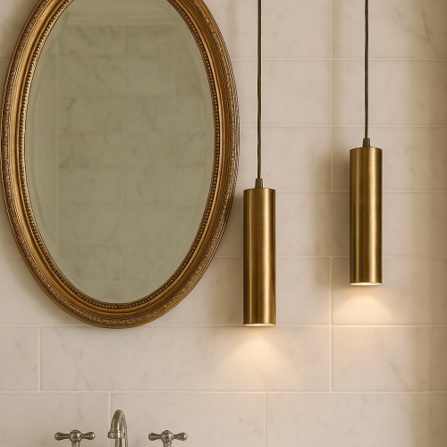 Serena 2'li Dekoratif Eskitme Kaplama Metal Tavan Sarkıt Modern Avize (GÜNIŞIĞI LED AMPULLER DAHİLDİR...)