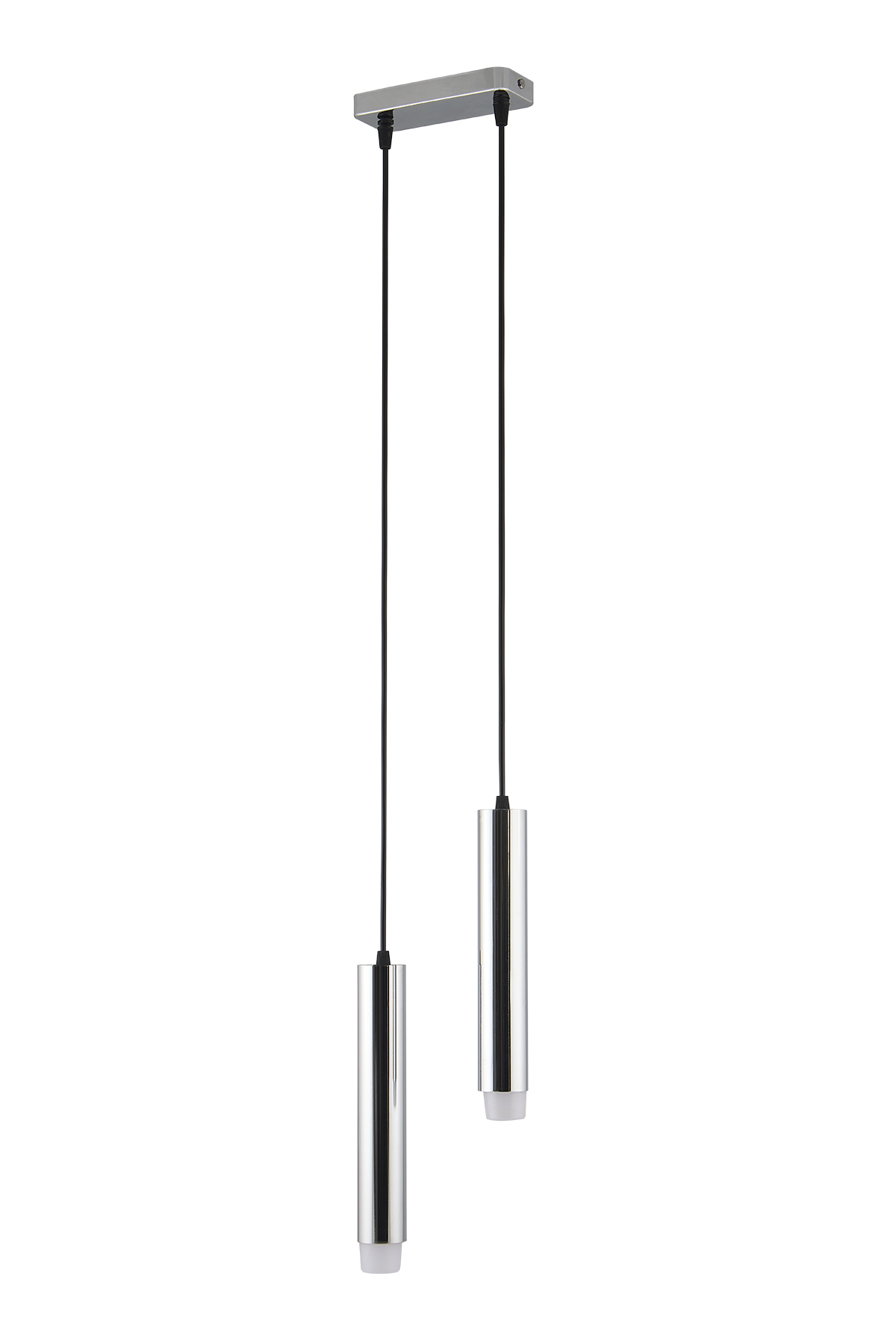 Sarissa 2'li Dekoratif Krom Kaplama Metal Tavan Sarkıt Modern Avize (GÜN IŞIĞI LED AMPULLER DAHİLDİR...)