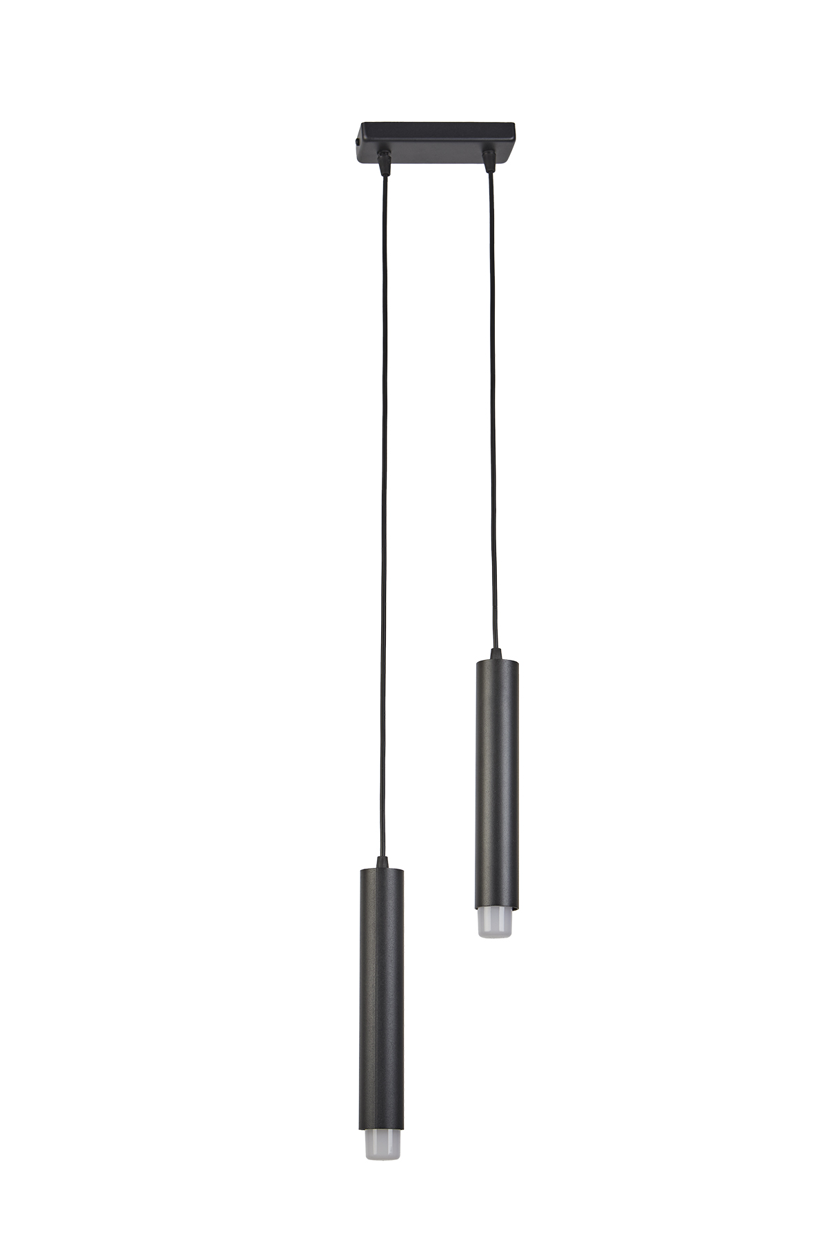 Sarissa 2'li Dekoratif Siyah Metal Tavan Sarkıt Modern Avize (GÜN IŞIĞI LED AMPULLER DAHİLDİR...)