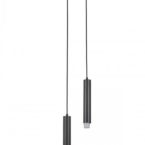 Sarissa 2'li Dekoratif Siyah Metal Tavan Sarkıt Modern Avize (GÜN IŞIĞI LED AMPULLER DAHİLDİR...)