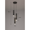 Sarissa 3'lü Dekoratif Siyah Metal Tavan Sarkıt Modern Avize (GÜN IŞIĞI LED AMPULLER DAHİLDİR...)