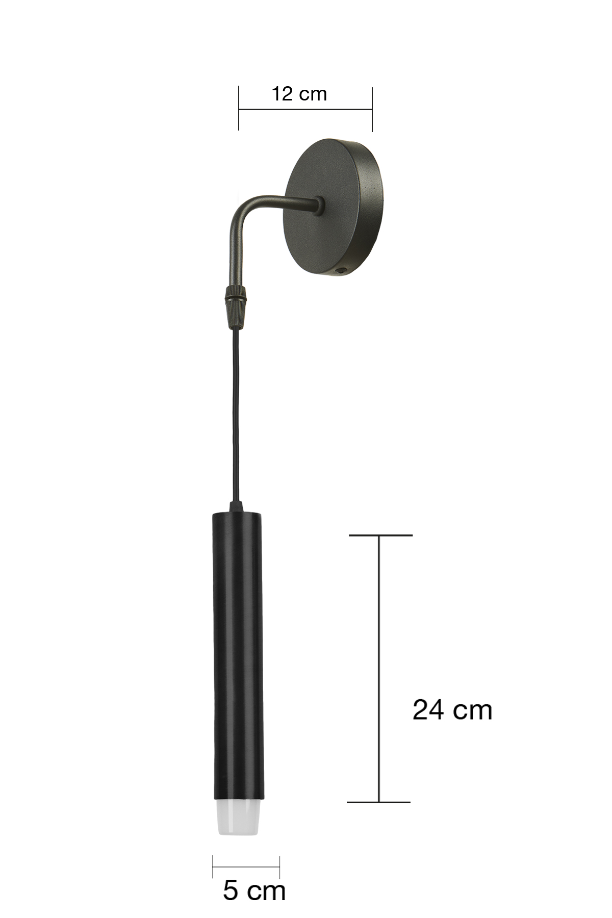 Sarissa Tekli Dekoratif Siyah Metal Modern Duvar Aplik İç Mekan (GÜNIŞIĞI LED AMPUL DAHİLDİR...)