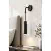 Serena Tekli Dekoratif Siyah Metal Modern Duvar Aplik İç Mekan (GÜNIŞIĞI LED AMPUL DAHİLDİR...)