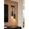 Sparg 2'li Dekoratif Siyah Metal Modern Duvar Aplik İç Mekan (GÜNIŞIĞI LED AMPULLER DAHİLDİR...)
