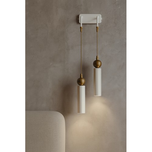 Sparg 2'li Dekoratif Krem & Eskitme Metal Modern Duvar Aplik İç Mekan (GÜNIŞIĞI LED AMPULLER DAHİLDİR...)