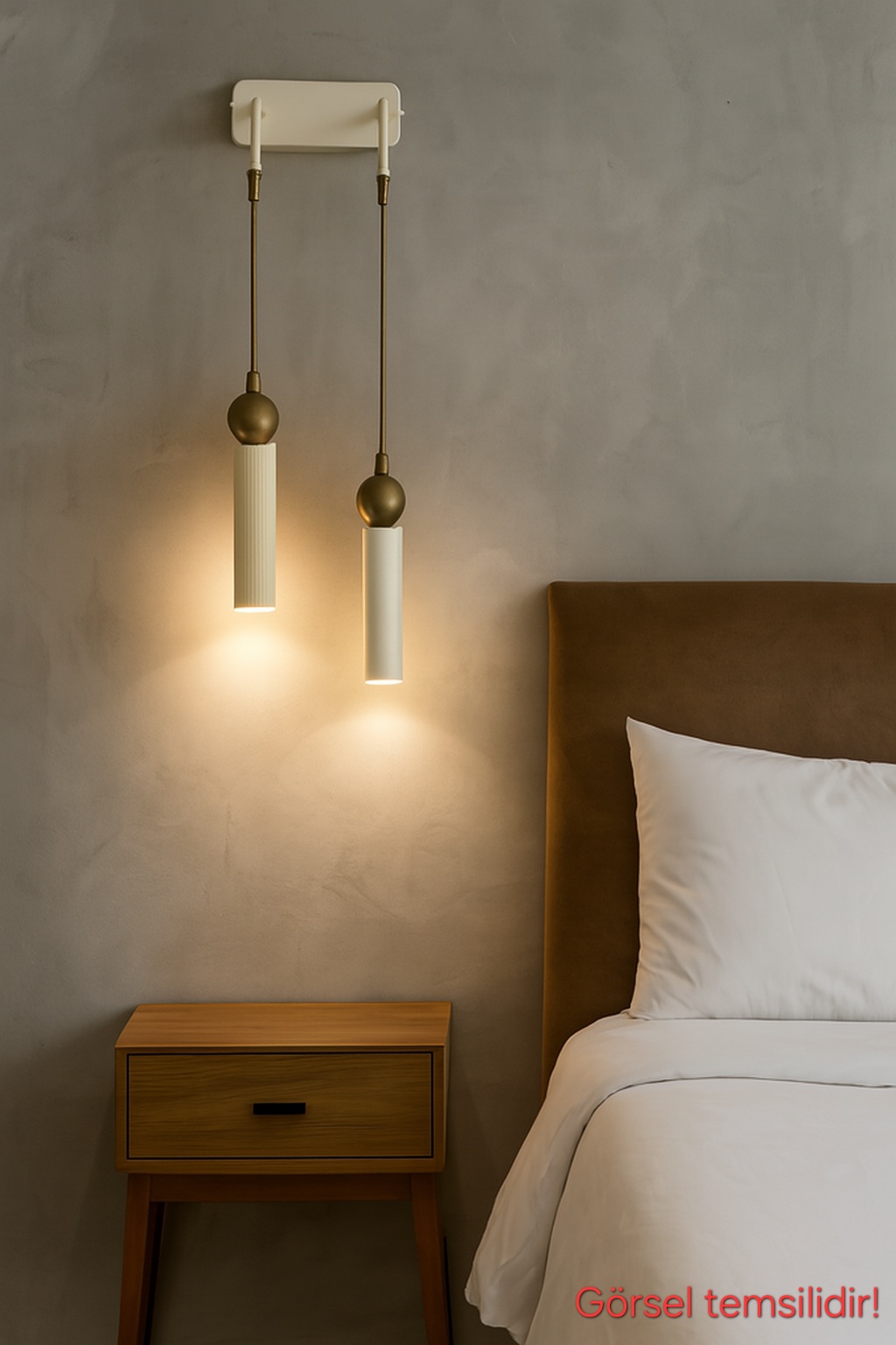 Sparg 2'li Dekoratif Krem & Eskitme Metal Modern Duvar Aplik İç Mekan (GÜNIŞIĞI LED AMPULLER DAHİLDİR...)