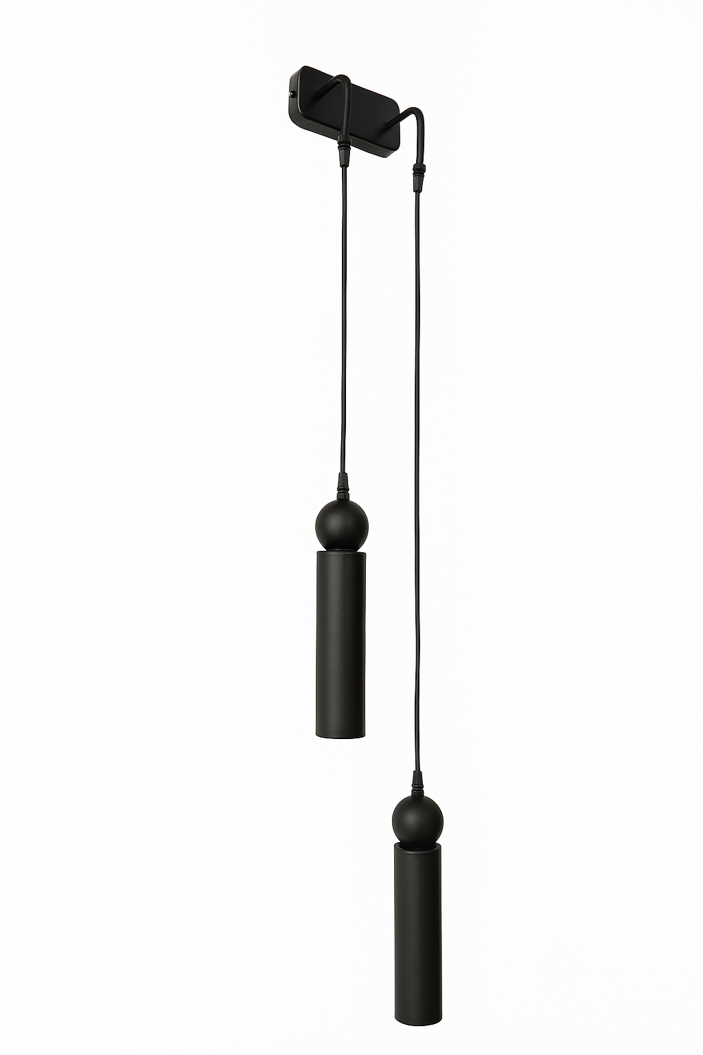 Sparg 2'li Dekoratif Siyah Metal Modern Duvar Aplik İç Mekan (GÜNIŞIĞI LED AMPULLER DAHİLDİR...)