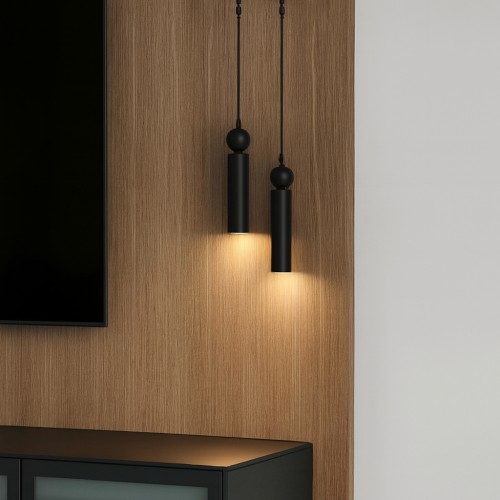 Sparg 2'li Dekoratif Siyah Metal Modern Duvar Aplik İç Mekan (GÜNIŞIĞI LED AMPULLER DAHİLDİR...)
