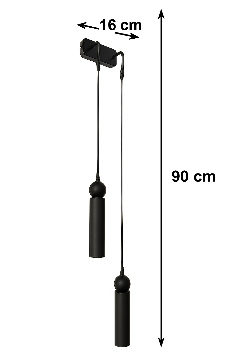 Sparg 2'li Dekoratif Siyah Metal Modern Duvar Aplik İç Mekan (GÜNIŞIĞI LED AMPULLER DAHİLDİR...)