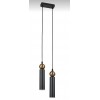 Sparg 2'li Dekoratif Siyah & Eskitme Metal Tavan Sarkıt Modern Avize (GÜN IŞIĞI LED AMPULLER DAHİLDİR...)