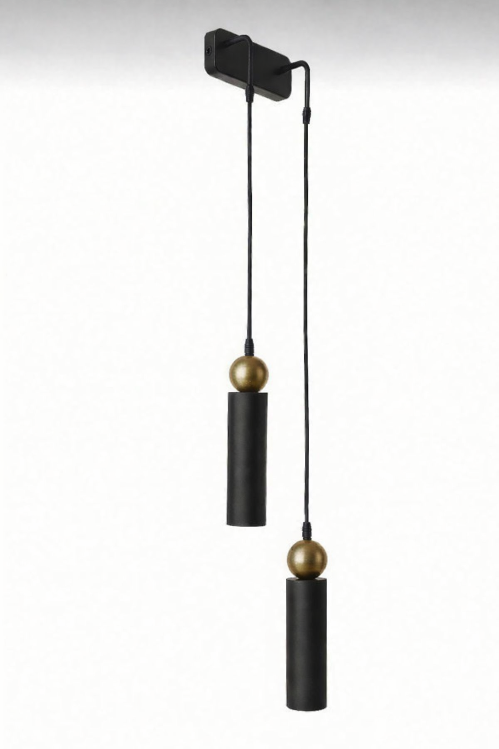 Sparg 2'li Dekoratif Siyah & Eskitme Metal Modern Duvar Aplik İç Mekan (GÜNIŞIĞI LED AMPULLER DAHİLDİR...)