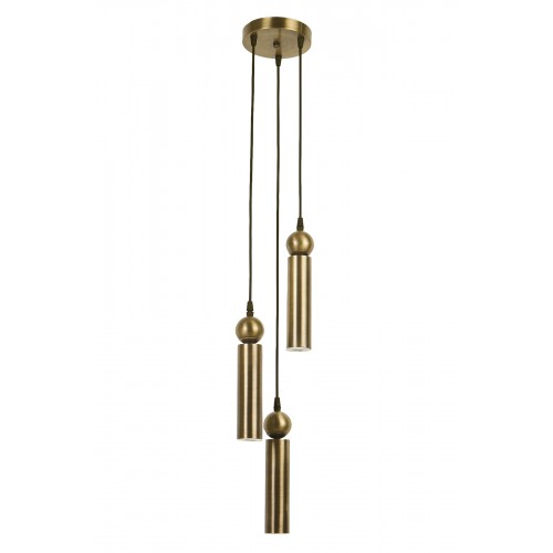 Sparg 3'lü Dekoratif Eskitme Kaplama Metal Tavan Sarkıt Modern Avize (GÜN IŞIĞI LED AMPULLER DAHİLDİR...)