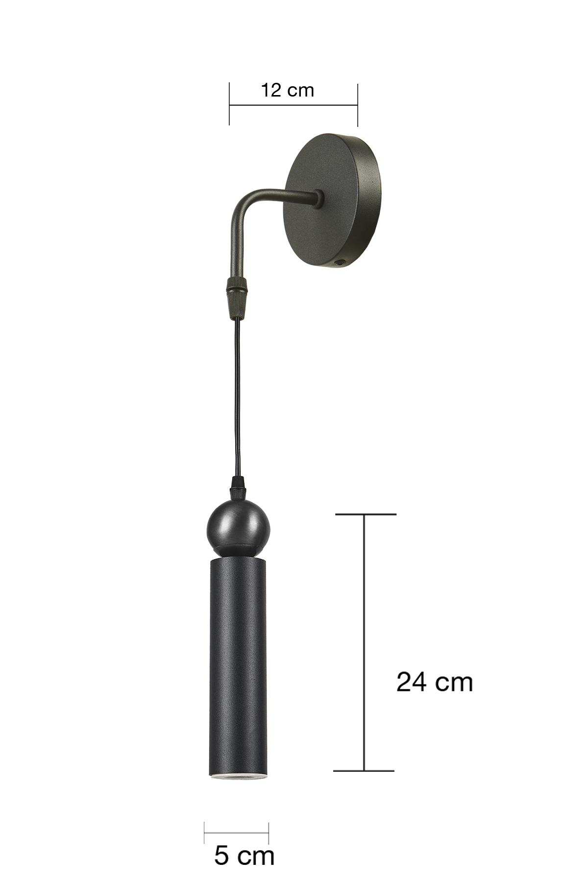 Sparg Tekli Dekoratif Siyah Metal Modern Duvar Aplik İç Mekan (GÜNIŞIĞI LED AMPUL DAHİLDİR...)