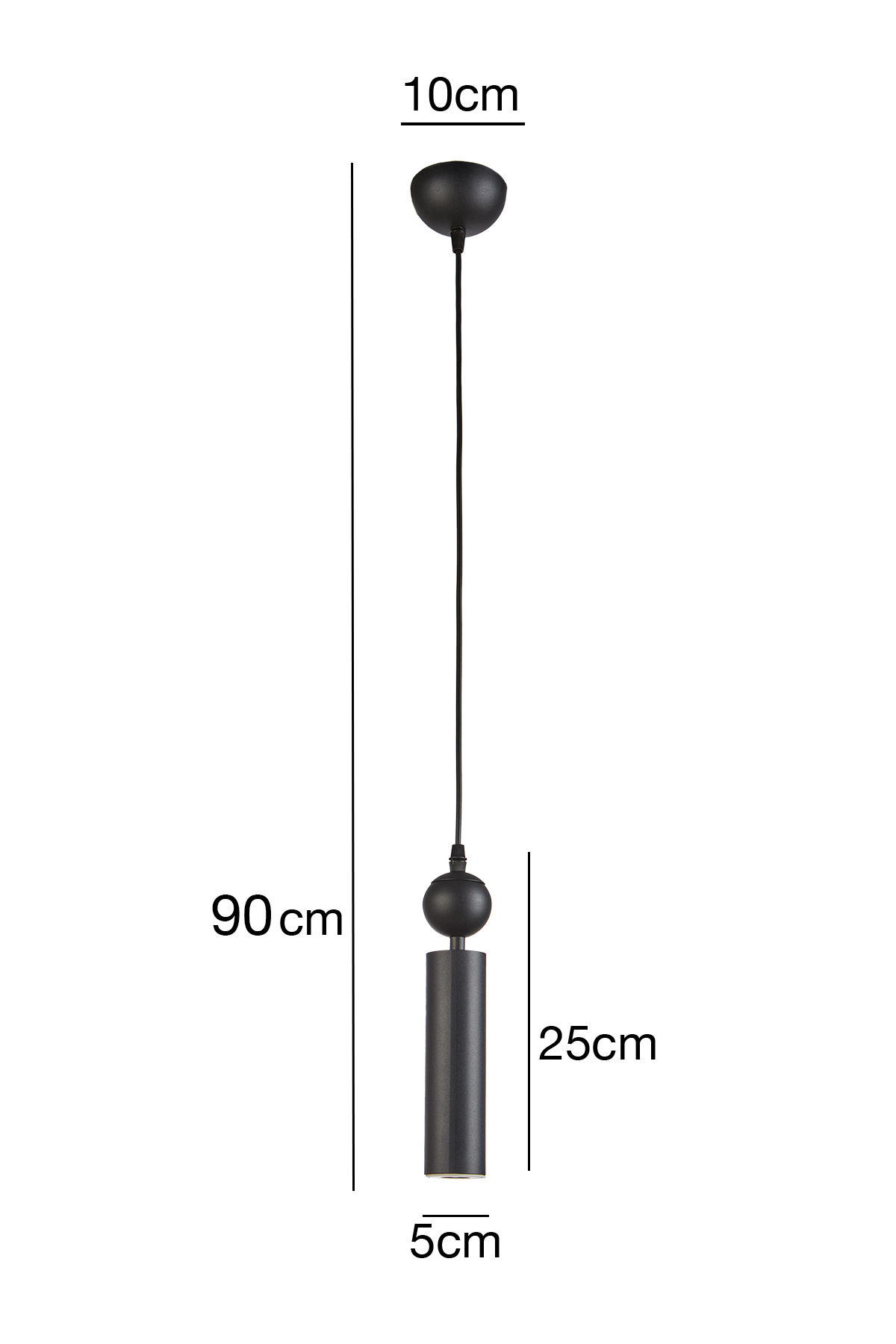 Sparg Dekoratif Siyah Modern Metal Tavan Sarkıt Tekli Avize İç Mekan (GÜNIŞIĞI LED AMPUL DAHİLDİR...)