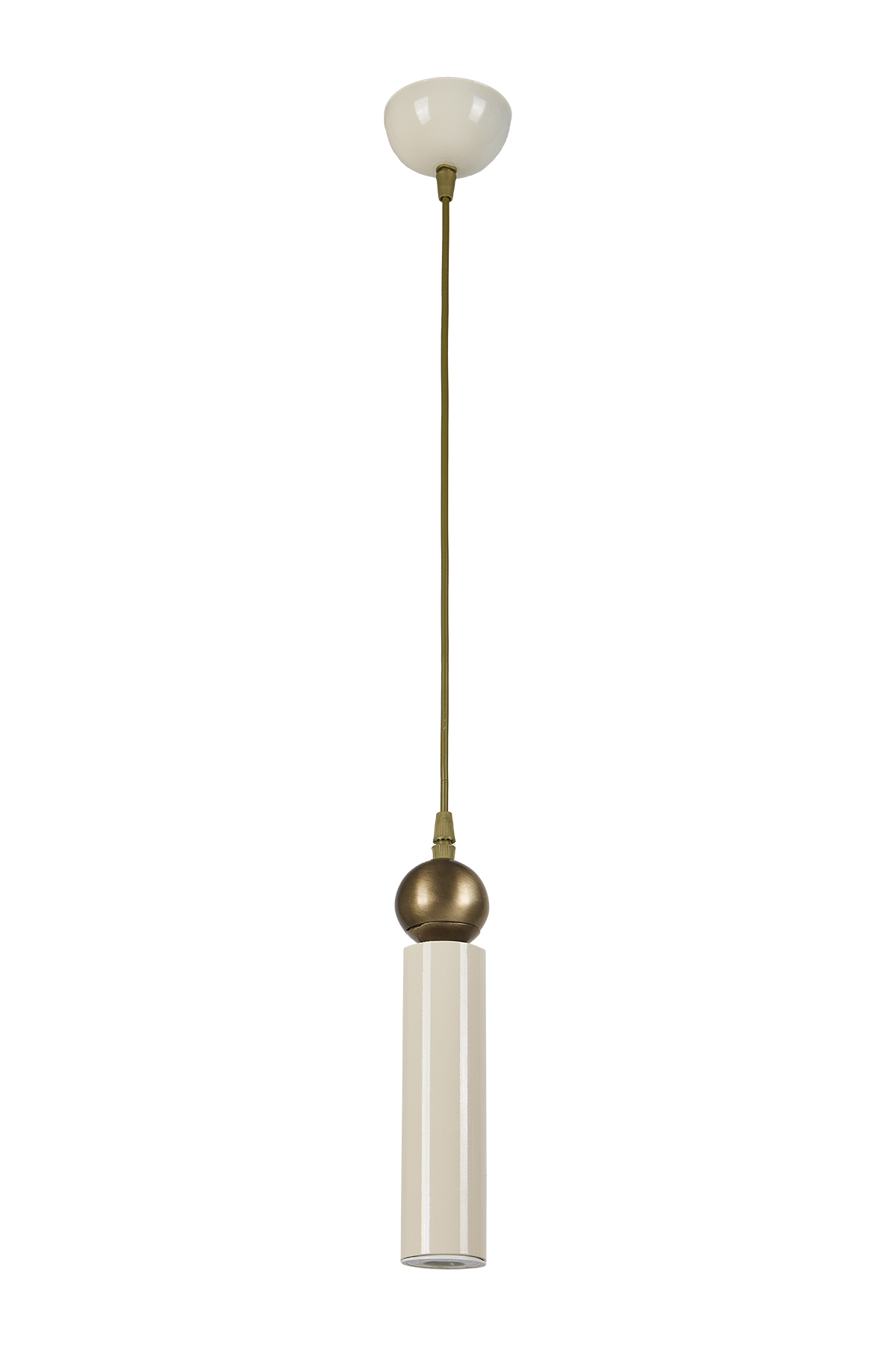 Sparg Dekoratif Krem & Eskitme Modern Metal Tavan Sarkıt Tekli Avize (GÜNIŞIĞI LED AMPUL DAHİLDİR...)