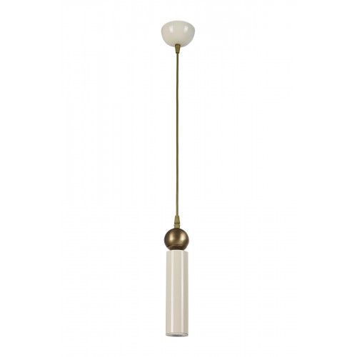 Sparg Dekoratif Krem & Eskitme Modern Metal Tavan Sarkıt Tekli Avize (GÜNIŞIĞI LED AMPUL DAHİLDİR...)