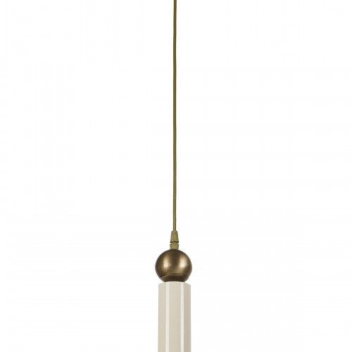 Sparg Dekoratif Krem & Eskitme Modern Metal Tavan Sarkıt Tekli Avize (GÜNIŞIĞI LED AMPUL DAHİLDİR...)